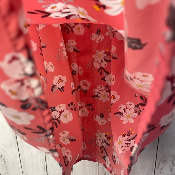 No Boundaries Pink Ruffled Cap Sleeve Blouse size XL - Picture 11 of 11